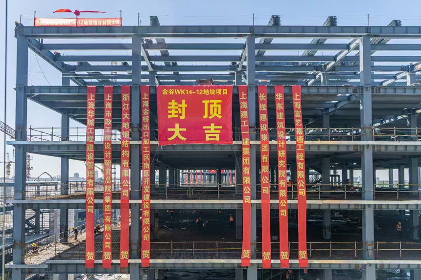 上海金谷智能终端制造基地WK14-12地块钢构工程(图3)
